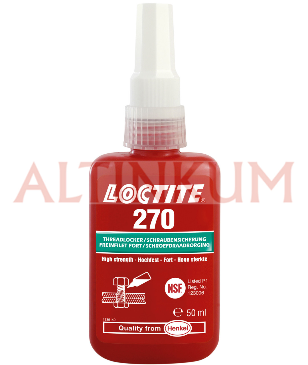 Loctite 270 Vida Gevşemezlik 50 ml Yüksek Mukavemetli